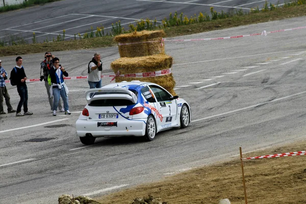 Reggio Emilia Włochy 2016 Rajd Bezpłatnej Imprezy Reggio Apennines Peugeout — Zdjęcie stockowe