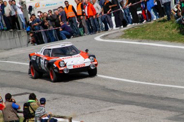 Reggio Emilia, İtalya - 2016 26 06: Reggio Apennines 'in serbest etkinliği Lancia Lancia Stratos. Yüksek kalite fotoğraf
