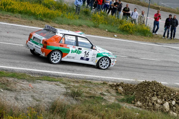 Реджо Эмилия Италия 2016 Rally Reggio Apennines Free Event Lancia — стоковое фото