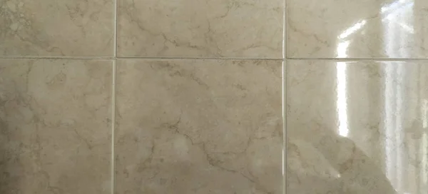 浴室白色瓷砖地板纹理 — 图库照片