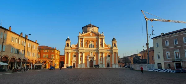Cathedral Center Carpi Modena Sunny Day High Quality Photo — Stock Photo, Image