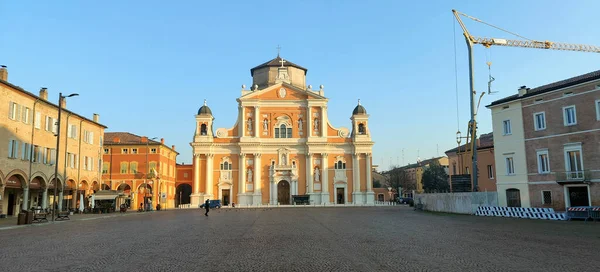 Catedral Centro Carpi Módena Día Soleado Foto Alta Calidad — Foto de Stock