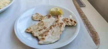 Limonlu ızgara hindi göğsü. Yüksek kalite fotoğraf