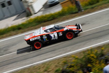 Reggio Emilia, İtalya - 2016 26 06: Reggio Apennines 'in serbest etkinliği Lancia Lancia Stratos. Yüksek kalite fotoğraf