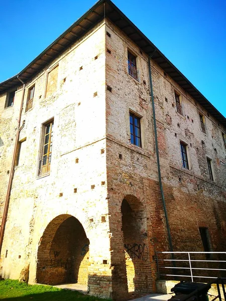 Montecchio Emilia Medieval Castle Exterior Building High Quality Photo — Stock Photo, Image