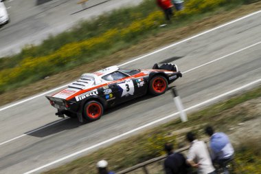 Reggio Emilia, İtalya - 2016 26 06: Reggio Apennines 'in serbest etkinliği Lancia Lancia Stratos. Yüksek kalite fotoğraf