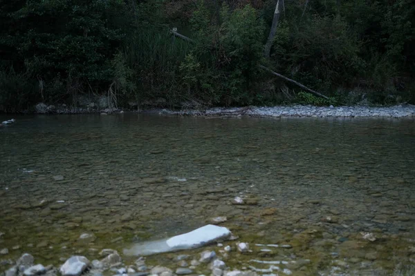 Panorama Del Río Enza Ciano Enza Canossa Reggio Emilia Foto —  Fotos de Stock