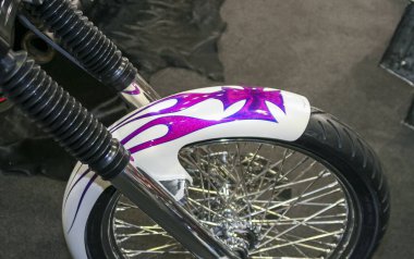 Harley Davidson özel motosiklet tankı desenli. Yüksek kalite fotoğraf