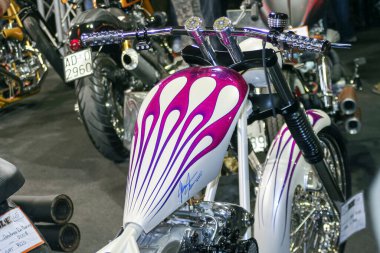 Harley Davidson özel motosiklet tankı desenli. Yüksek kalite fotoğraf