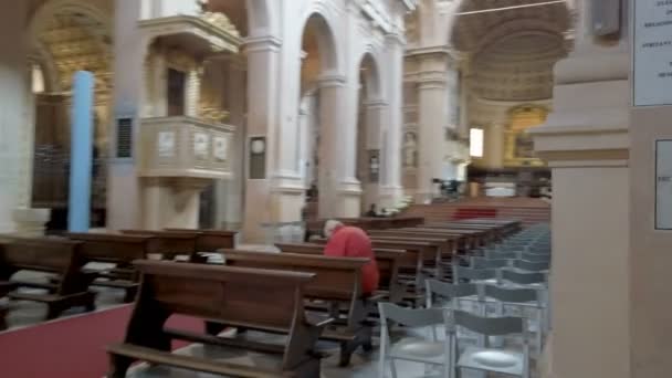 Vista Interior Del Templo Beata Vergine Della Ghiara Reggio Emilia — Vídeo de stock