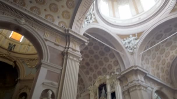 Wnętrze Świątyni Beata Vergine Della Ghiara Reggio Emilia Włochy — Wideo stockowe