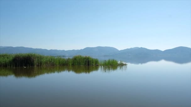 意大利Torre del Lago Puccini湖全景 — 图库视频影像