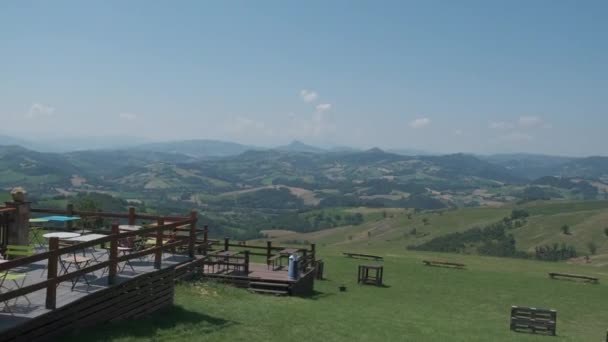 Collines Émiliennes Avec Végétation Verdoyante Ventoso Scandiano Reggio Emilia Italie — Video