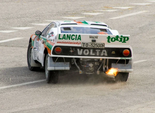 Реджо Эмилия Италия 2016 Rally Reggio Apennines Free Event Lancia — стоковое фото