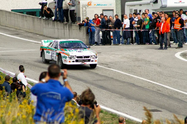 เรจ เอม ตาล 2016 การช มของเรจ แอพเนน Lancia Rally 037 — ภาพถ่ายสต็อก