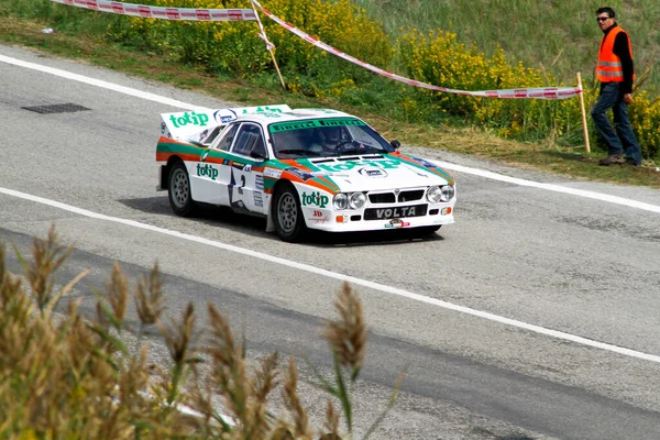 เรจ เอม ตาล 2016 การช มของเรจ แอพเนน Lancia Rally 037 — ภาพถ่ายสต็อก