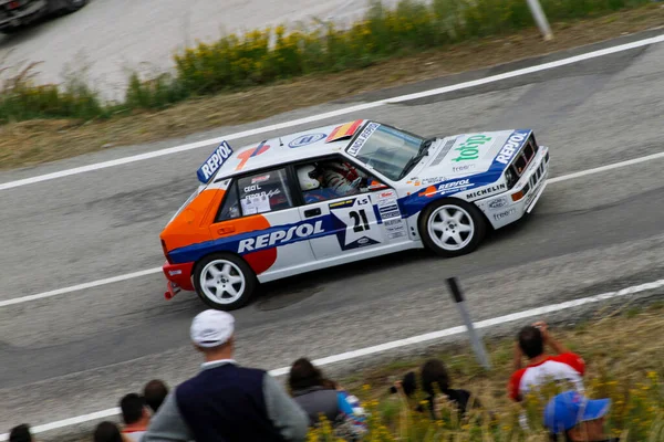 Reggio Emilia Itália 2016 Rally Reggio Apennines Evento Gratuito Lancia — Fotografia de Stock