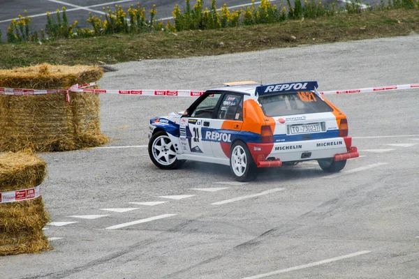 Reggio Emilia Włochy 2016 Rajd Bezpłatnej Imprezy Reggio Apennines Lancia — Zdjęcie stockowe