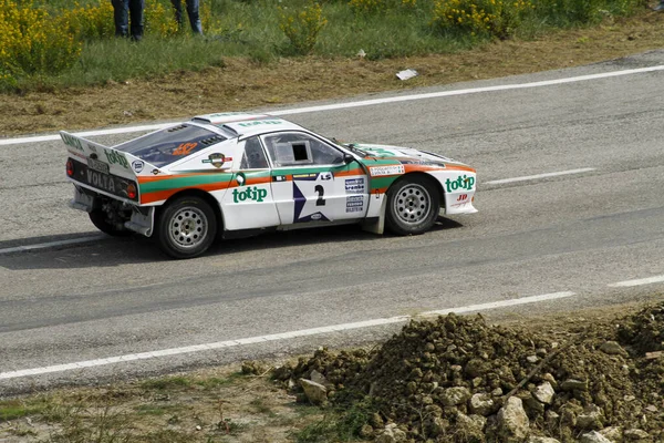 Реджо Эмилия Италия 2016 Rally Reggio Apennines Free Event Lancia — стоковое фото