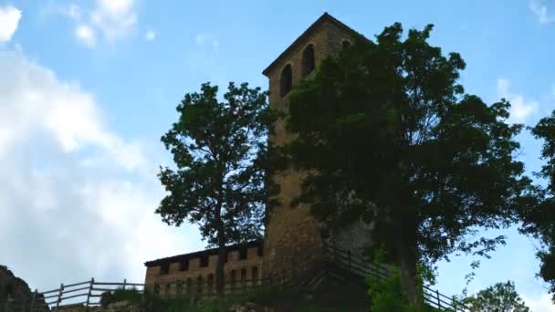 Torre Castelo Sarzano Casina Reggio Emilia Itália Vídeo Alta Qualidade — Vídeo de Stock