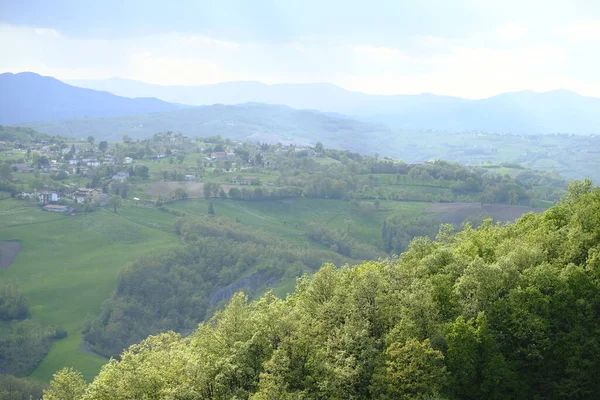 Casina Reggio Emilia Talya Daki Sarzano Kalesi Nden Vadinin Manzarası — Stok fotoğraf