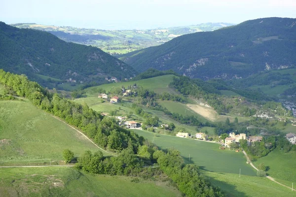 Vista Del Valle Desde Castillo Sarzano Casina Reggio Emilia Italia —  Fotos de Stock