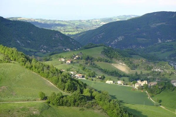 Vista Del Valle Desde Castillo Sarzano Casina Reggio Emilia Italia —  Fotos de Stock