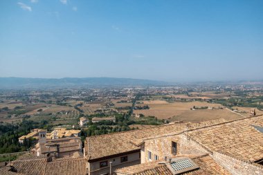 View from Basilica of Saint Francis of Assisi i Assisi near Perugia, Italy. High quality photo
