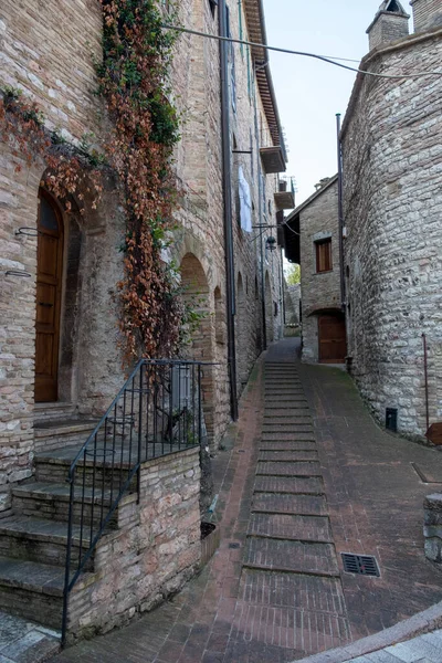 Alley Town Assisi Perugia Italy High Quality Photo — Stok fotoğraf