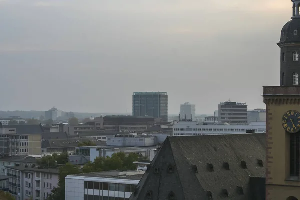 Panoramisch Uitzicht Frankfurt Main Duitsland Hoge Kwaliteit Foto — Stockfoto
