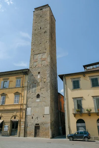 Priors Palace Civic Tower Citta Castello Perugia Italy High Quality — Stock Photo, Image
