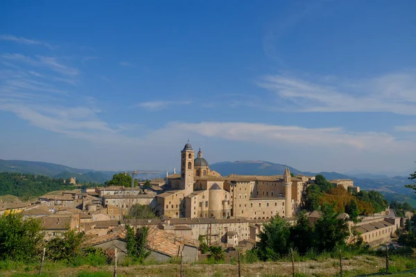 Assisi Внешняя Панорама Деревни Закате Высокое Качество Фото — стоковое фото