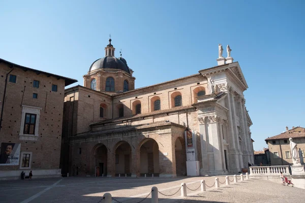 Urbino Italia Panorama Catedral Del Centro Foto Alta Calidad — Foto de Stock