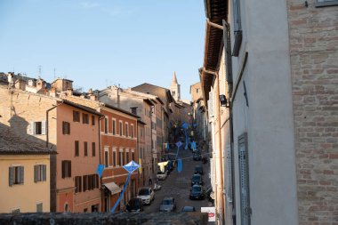 Ortaçağ merkezinin Urbino İtalya videosu. Yüksek kalite fotoğraf