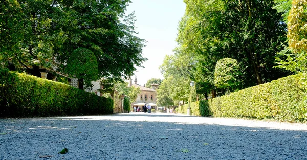 Parque Castelo Grazzano Visconti Piacenza Itália Foto Alta Qualidade — Fotografia de Stock