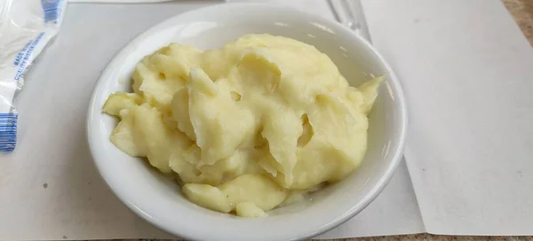 Potato Puree Cooked Butter Parmesan High Quality Photo — Stock Photo, Image
