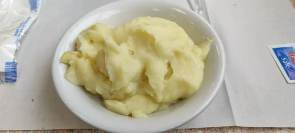 Potato Puree Cooked Butter Parmesan High Quality Photo — Stock Photo, Image