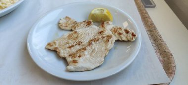 Limonlu ızgara hindi göğsü. Yüksek kalite fotoğraf