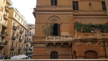 İtalya 'nın Palermo kentindeki yerleşim yerlerinde. Yüksek kalite fotoğraf