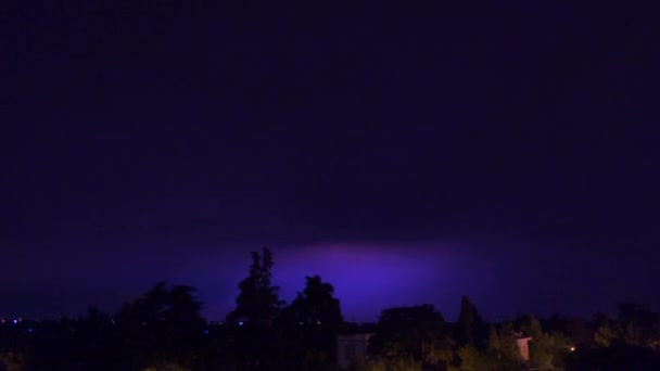Буря Над Селом Емілія Італія — стокове відео