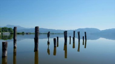 Torre del Lago Puccini 'nin Tuscany, İtalya manzarası