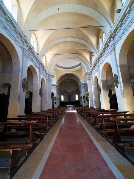 Nave Central Una Iglesia Reggio Emilia Italia Foto Alta Calidad — Foto de Stock