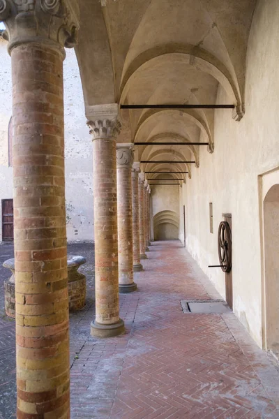 Logen Honour Court Torrechiara Castle Langhirano Parma Italien Högkvalitativt Foto — Stockfoto