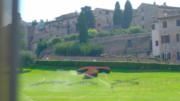 Bosco San Francesco Parkı Assisi Perugia Talya — Stok video