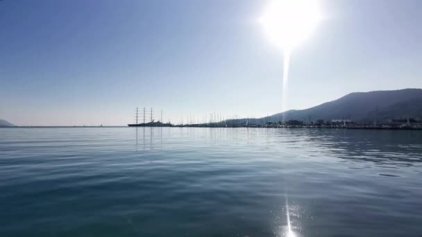 Küste Von Spezia Einem Sonnigen Tag Italien — Stockvideo