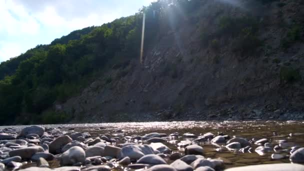 Bellissimo panorama sul fiume Enza a Reggio Emilia — Video Stock