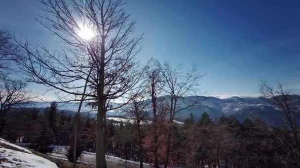 Vue Panoramique Depuis Parking Pierre Bismantova Reggio Emilia Castelnovo Monti — Video