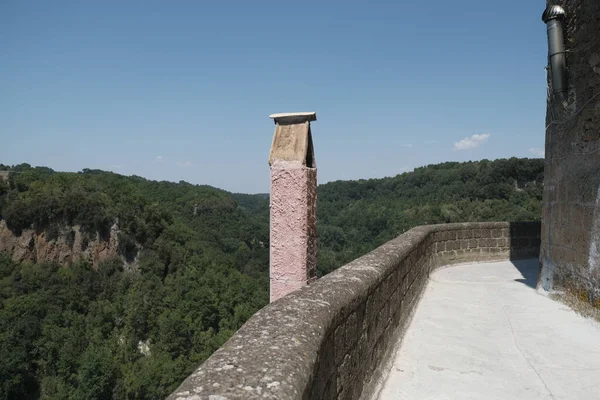 Defensive Walls Town Calcata Province Viterbo Lazio Italy High Quality — Stock Photo, Image