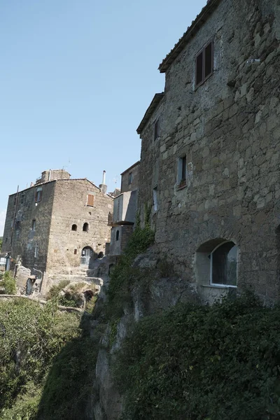 Talya Nın Lazio Eyaletinin Viterbo Ilindeki Calcata Kasabasının Savunma Duvarları — Stok fotoğraf