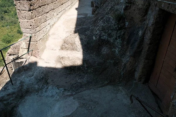 Ruas Centro Histórico Cidade Calcata Província Viterbo Lazio Itália Foto — Fotografia de Stock